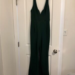 Lulu's Elegant Green Jumpsuit